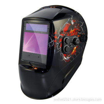 Solar power supply auto-darkening welding helmet(WH9612) for welding industry with CE certificate